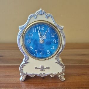 Vintage 60's Elgin Victorian Style Wind Up Mini Travel Alarm Clock